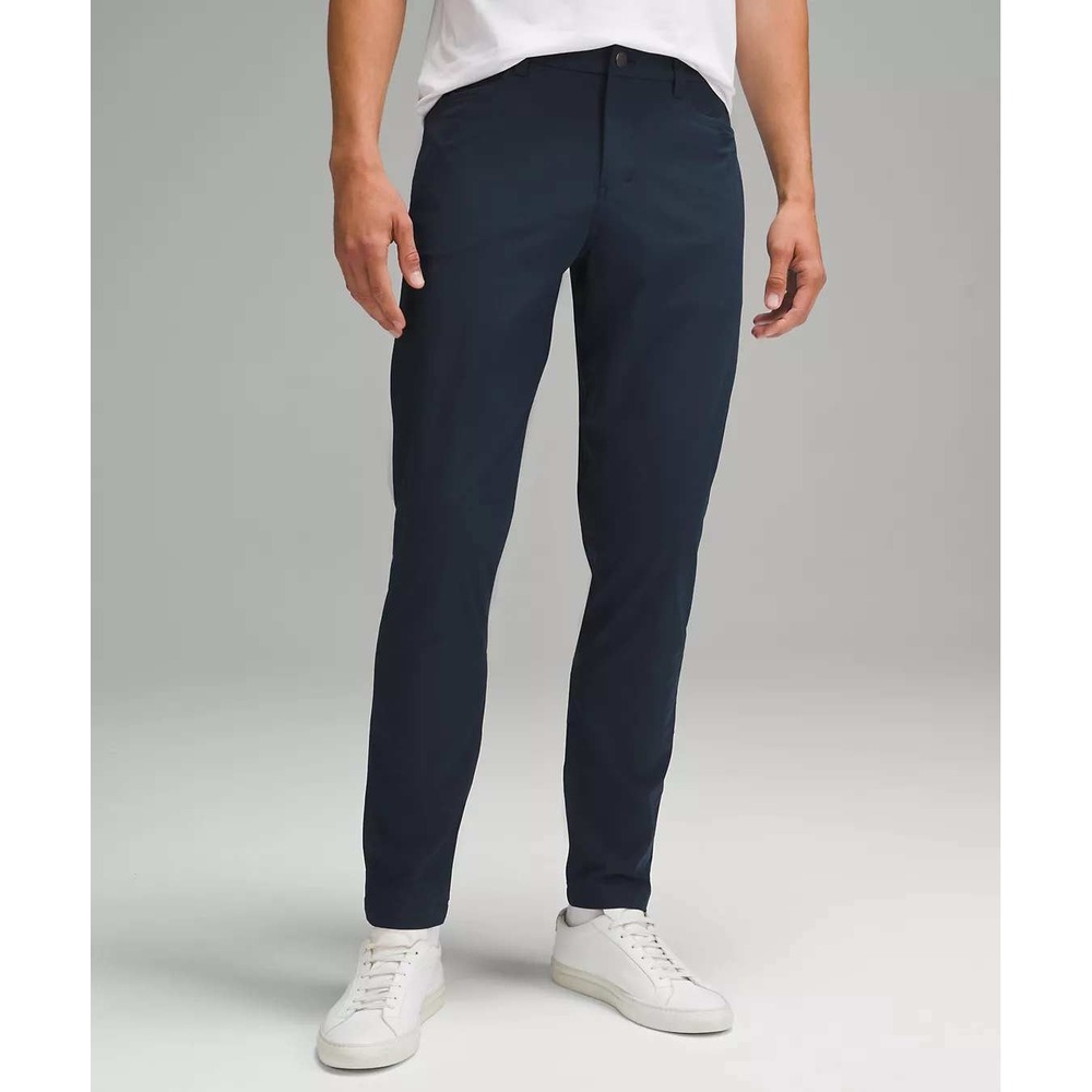 Lululemon ABC Men's Navy Blue Classic Fit Trouser Pant Size 34